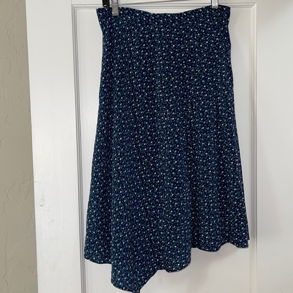 Banana Republic Asymmetrical Floral Skirt Size 2